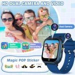Kids Waterproof Watch with Games and Dual Camera