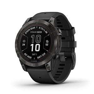 Garmin fēnix 7 Pro Sapphire Solar, Multisport GPS Smartwatch, Built-in Flashlight, Solar Charging Capability, Black, 47 mm (Renewed)