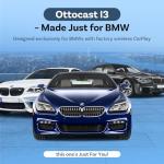 OTTOCAST I3 Android 13 CarPlay Magic Car Video AI Box for BMW 2017+, Watch YouTube Netflix Tiktok Disney+ etc Videos APP on BMW Car Screen, Download app, Split-Screen, with SIM & TF Slot