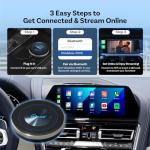 OTTOCAST I3 Android 13 CarPlay Magic Car Video AI Box for BMW 2017+, Watch YouTube Netflix Tiktok Disney+ etc Videos APP on BMW Car Screen, Download app, Split-Screen, with SIM & TF Slot