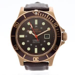 48mm 2019 Glycine GL0243 Combat Sub 48 Bronze Men's Automatic Wristwatch Swiss