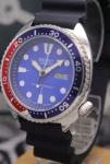 SEIKO DIVER DAY/DATE BLUE DIAL 6309 VINTAGE SEIKO 'TURTLE' MODIFIED PEPSI BEZEL 