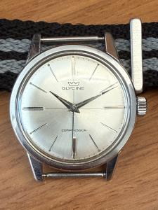 Glycine Compressor Dress Watch ref. 694 ETA cal. 2391 from 1960s