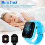 OKYUK Kids 4G Smart Watch for Boys Girls, IP67 Waterproof Kids Smartwatch Phone with HD Touch Screen GPS Tracker WiFi Video Call SOS Alarm Clock Flashlight Pedometer for Children Age 3-14 Gift (Blue)