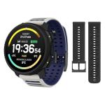 SUUNTO Vertical 2 GPS Sport Watch with 1.5” AMOLED Touchscreen, Arctic Gray & SUUNTO 22 ATH6 Silicone Strap All Black S+M