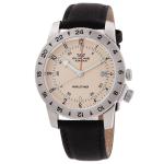 Glycine Airman Vintage GMT Quartz Ivory Dial Men's Watch GL1050