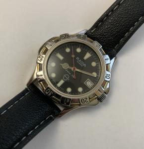 Vintage 1990 Men’s  Bulova Swiss Quartz Marine Star Dive Watch 330 Feet Diver