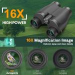 Compact 16x32 High-Power Binoculars for All Ages