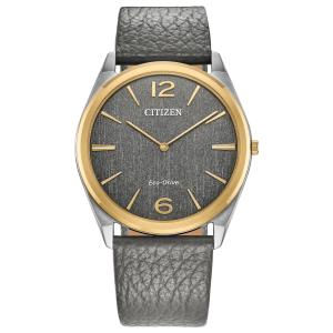 Citizen Men's Sapphire Crystal Solar Eco-Drive Gray Watch 38 MM AR3124-07H