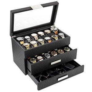 Glenor Co Luxury Watch Box for Men