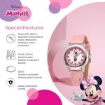 Disney Minnie Mouse Watch for Girls - Minnie Watch for Toddlers 1-3 - Kids Watches Girls Watches - Toys - Kids - Silver Case - Pink Strap