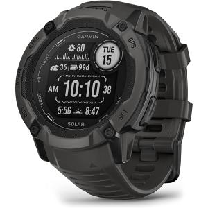 Garmin Instinct 2X Solar, Rugged GPS Smartwatch, Built-in Flashlight, Solar Charging Capability, Multi-Band GNSS, Graphite