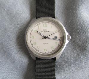 Glycine Combat Automatic 42mm White Dial Men's GL224 Stainless Steel Watch