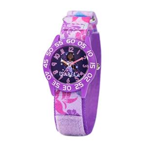 Disney Encanto Isabela Girls 3–7 with Classic Character Dial – Gift for Girls Who Love Encanto – Easy-Read Face, Purple Bezel, and Purple Nylon Strap - Buy and GET 1 Free Mystery Watch