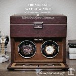 Automatic Watch Winder Box - 8 Compartment, Coffee Brown