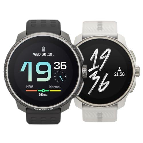 SUUNTO Race GPS Sports Watch w/ 1.43" AMOLED Touchscreen Charcoal Titanium & SUUNTO Race S GPS Sports Watch w/ 1.32" AMOLED Touchscreen Powder Gray
