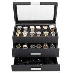 Glenor Co Luxury Watch Box for Men