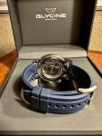 GLYCINE AIRMAN World Timer GMT GL0054 44mm Blue Dial Box & Papers