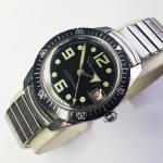 Rare Vintage 1960s Ingraham Super Waterproof Men’s Manual Wind Dive Watch
