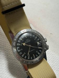 Glycine Airman Automatic Stainless Steel Men's Watch 24 Hour Black Dial