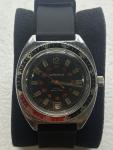 Vintage 1976 Caravelle Black Red Devil Diver Swiss Runs Rare Coke