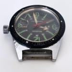 Vintage Wolbrook Skindiver Worldtimer 1960s French Dive Watch Manual Wind Black
