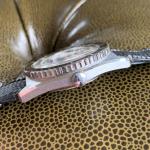 NOS Vintage 70's Brichot Automatic Day Date 40mm Skin Diver Wrtistwatch