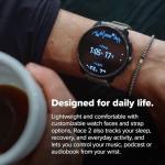 SUUNTO Race 2 GPS Sports Watch, 1.5" AMOLED Touchscreen w/Crown, Titanium Trail & SUUNTO 22 ATH8 Silicone Strap Orange S+M