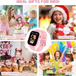OKYUK Pink 4G Kids Smart Watch with Games