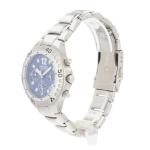 Beuchat Vintage Chronograph Diver Watch Blue Dial 100M Quartz Stainless Steel 40