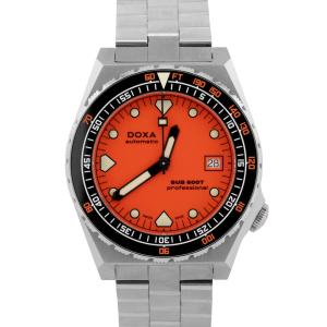 2023 PAPERS Doxa Sub 600T Orange Stainless Steel 40mm 861.10.351.10 Watch BOX