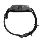 Timex Men's Expedition Field Post Solar 41mm Watch - Black Slip-Thru Double Layer Black Dial Gunmetal Case