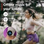 SUUNTO Run Sport Watch, Running GPS Watch Frost Gray (w/Textile Strap) & SUUNTO 22 ATH8 Silicone Strap Orange S+M