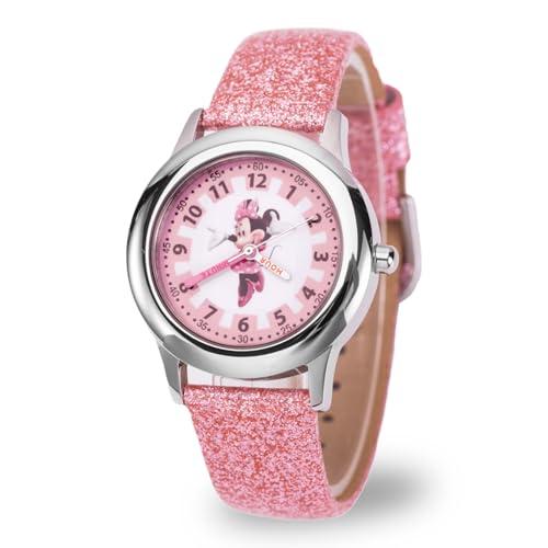 Disney Minnie Mouse Watch for Girls - Minnie Watch for Toddlers 1-3 - Kids Watches Girls Watches - Toys - Kids - Pink Strap - Silver Case