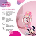 Disney WDS000087 Kids' W000036 Minnie Mouse Time Teacher Stainless Steel Watch