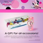 Disney WDS000087 Kids' W000036 Minnie Mouse Time Teacher Stainless Steel Watch