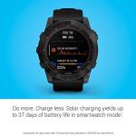 Garmin Fenix 7X Sapphire Solar Smartwatch Solar Charging Rugged Outdoor Watch with GPS Touchscreen (Renewed)
