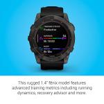 Garmin Fenix 7X Sapphire Solar Smartwatch Solar Charging Rugged Outdoor Watch with GPS Touchscreen (Renewed)