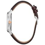 Citizen Eco-Drive Disney Steamboat Willie Mickey Mouse Stainless Steel Case Watch, Brown Leather Strap (Model: AW1788-07W)