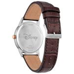 Citizen Eco-Drive Disney Steamboat Willie Mickey Mouse Stainless Steel Case Watch, Brown Leather Strap (Model: AW1788-07W)
