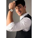 Citizen Eco-Drive Disney Steamboat Willie Mickey Mouse Stainless Steel Case Watch, Brown Leather Strap (Model: AW1788-07W)