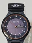 Bering Slim Solar Black Dial 42mm 5ATM Mens Watch 14442-797 MSRP $279 NEW W TAG