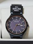 Bering Slim Solar Black Dial 42mm 5ATM Mens Watch 14442-797 MSRP $279 NEW W TAG