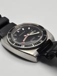 Vintage Bulova Caravelle Devil Diver 666 Watch Automatic Runs Day Date 60s/70s 