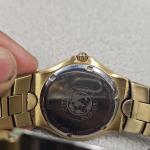 Citizen Eco-Drive WR 100 Gold Tone Bracelet Lume Day-Date Watch Men Solar RUNS