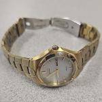 Citizen Eco-Drive WR 100 Gold Tone Bracelet Lume Day-Date Watch Men Solar RUNS