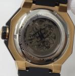 Thomas Earnshaw Invincible Men Black Integrated PU Strap Mechanical Watch