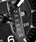 Stuhrling Original Mens Leather Watch -Aviation Watch, Quick-Set Day-Date Leather Band with Steel Rivets,