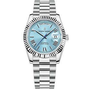 LACZ DENTON Luxury Men's Automatic Watch - Sky Blue