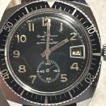 Vintage Younger Bresson Diver Men's Wristwatch 38mm Black Very Rare
